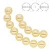 PRECIOSA 131-10-011 Round Pearl Maxima 8 mm LIGHT CREAMROSE 1 pkg. = 10 pcs.