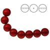 PRECIOSA 131-10-011 Round Pearl Maxima 8 mm RED 1 pkg. = 100 pcs.