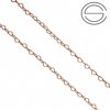 RHTRG 045 Sterling Silver 925 Silver Chain for Jewelry Making ROSE GOLD PLATED