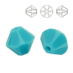 PRECIOSA 451-69-302 Rondelle Maxima MM 4 TURQUOISE 10 pcs.