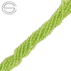 KN-RF-3,0 PER Natural stone - round faceted - PERIDOT - Strand