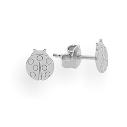 SZT-703 Silver earrings LADYBIRD - SILVER 925