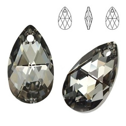 6106 MM 16 Swarovski Pear-shaped SILVER NIGHT SINI