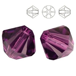 5328 MM 3 Swarovski XILION Bicone AMETHYST