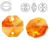 6404 MM 12 Swarovski Octagon TOPAZ