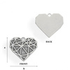 CL-306 HEART Pendant 13 x 14 mm Sterling Silver 925