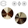 1122 MM 12 Swarovski Rivoli BRONZE SHADE BRSH F