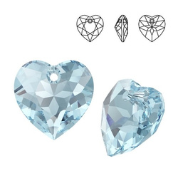 6432 MM 10,5 Swarovski Heart Cut AQUAMARINE