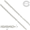 Rolo FZRX-040 Silver Chain for Jewelry Making 10 cm Sterling Silver 925