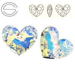 6264 MM 28 Swarovski TrulyInLove Heart Crystal AB