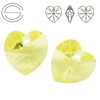 6228 MM 14 Swarovski Heart JONQUIL