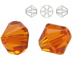 5328 MM 6 Swarovski XILION Bicone TANGERINE