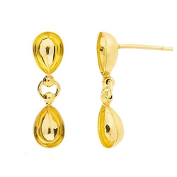 GWZ-88/01 STUD EARRING FOR 4320 SILVER 925 GOLD PLATED