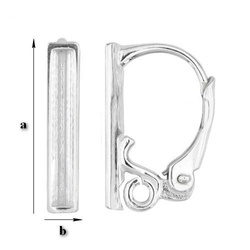 BA-66 Leverbacks - Earring Hooks - Sterling Silver 925 / gram