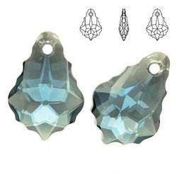 6090 MM 16 Swarovski Baroque AQUAMARINE SAT