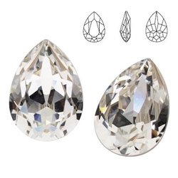 PRECIOSA 435-16-301 Baroque Pear 10 mm CRYSTAL F