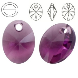 6028 MM 12 Swarovski Oval AMETHYST