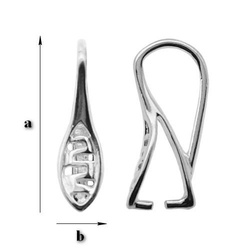 KW-38 Krawatka do Swarovskiego Srebro 925 /gram