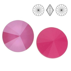 1122 MM 12 Swarovski Rivoli PEONY PINK