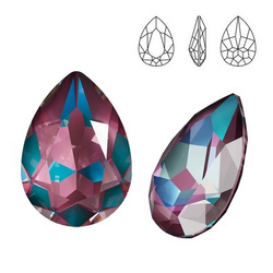 4320 MM 14 Swarovski Pear-shaped BURGUNDY DELITE