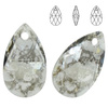 6106 MM 16 Swarovski Pear-shaped SILVER PATINA