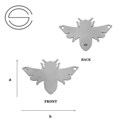 CL-492 Zawieszka PSZCZOŁA 26,2  mm Srebro 925