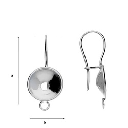 BZ-12A Closed earwires Silver 925