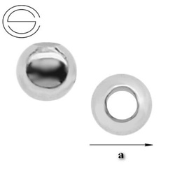 P2L-2,0/0,9 Silver ball 2 mm silver 925