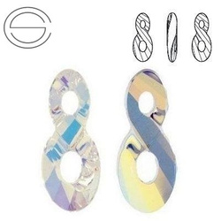 6792 MM 26 Swarovski Infinity Crystal AB