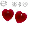 6228 MM 14 Swarovski Heart SCARLET