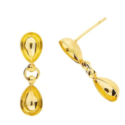 GWZ-88/01 STUD EARRING FOR 4320 SILVER 925 GOLD PLATED