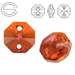 6404 MM 12 Swarovski Octagon COPPER COP