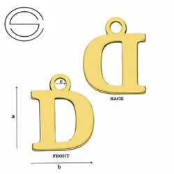 CL-682D Zawieszka Alfabet Literka D Srebro pr. 925
