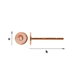 GWPRG-5 Sztyfty do wklejania Srebro 925 ROSE GOLD