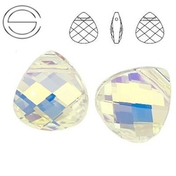 6012 MM 15,4 Swarovski Flat Briolette Crystal AB