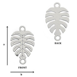 CL-303 Zawieszka MONSTERA 16,0 mm Srebro 925