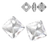 6431 MM 16 Swarovski Princess Cut Crystal AB