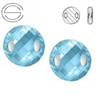 3221 MM 18 Swarovski Sew-on Twist AQUAMARINE