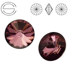 1122 MM 12 Swarovski Rivoli ANTIQUE PINK ANTP F