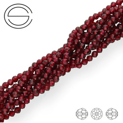 KN-RF-2,0 GAR Natural stone - round faceted - GARNET - Strand