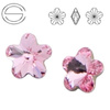 4744 MM 10 Swarovski Flower LIGHT ROSE F