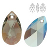 6106 MM 22 Swarovski Pear-shaped BLACK DIAMOND SH