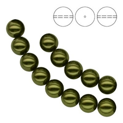 5810 MM 4 Swarovski DARK GREEN PEARL (DGRPRL)