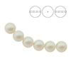 5810 MM 12 Swarovski PEARLESCENT WHITE PEARL (PEWHP)