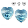 5742 MM 10 Swarovski Heart AQUAMARINE