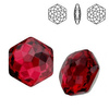 4683 MM 10 Swarovski Fantasy Hexagon SCARLET F