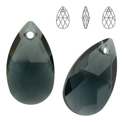 6106 MM 22 Swarovski Pear-shaped GRAPHITE