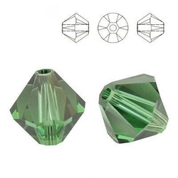 5328 MM 8 Swarovski XILION Bicone GREEN TURMALINE