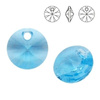 6428 MM 8 Swarovski XILION Disc AQUAMARINE