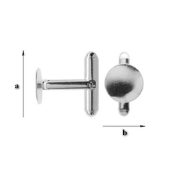 MTB-10 Cufflinks base Silver 925